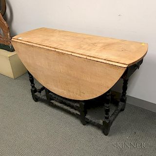 William and Mary Turned Gate-leg Dining Table