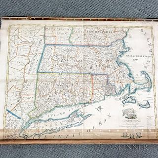 Edward Ruggles Wall Map of New England