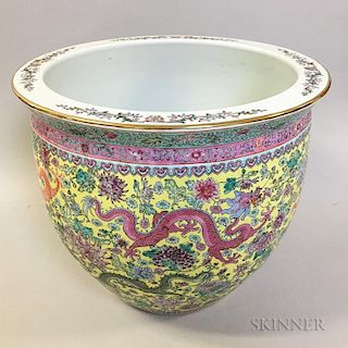 Chinese Export-style Porcelain Jardiniere