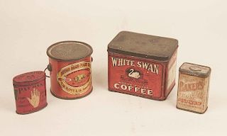 Four Tin Containers