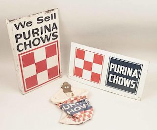 Two Purina Chows Signs