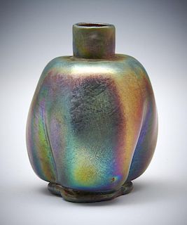 Louis Comfort Tiffany LCT bulbous favrile bud vase