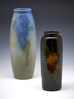 Grouping of two vases, one Louwelsa Weller