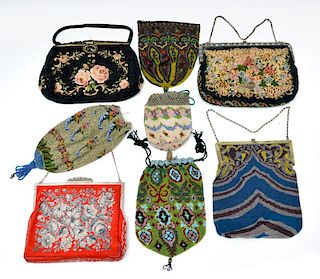 Grouping of eight purses