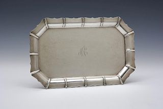 Large sterling silver serving tray