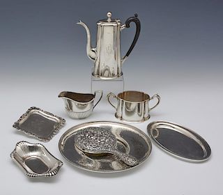 Grouping of eight Gorham sterling silver objects