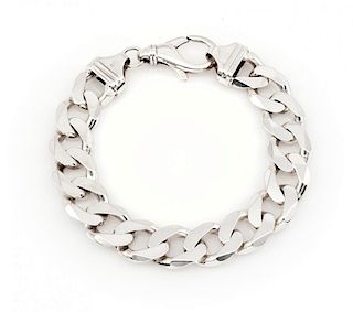 Sterling silver men's bracelet