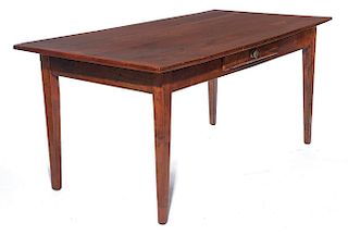 19th c French country cherry farm table