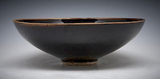 Chinese Black Glazed Ding Bowl