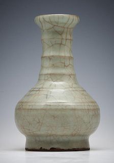 Rare Longquan Guan-Type Bottle Vase