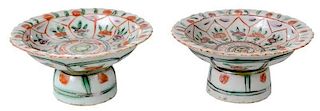 Pair of Chinese Porcelain Compotes