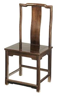 Fine Chinese Hardwood Side Chair