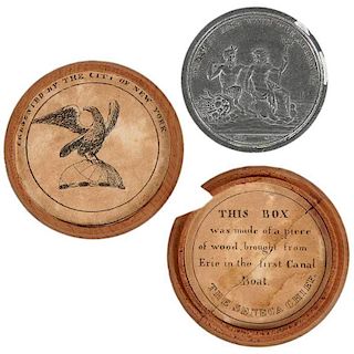 Erie Canal Medal in Original Wood Case