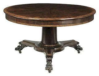 American Classical Tilt Top Dining Table