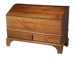 Chippendale Walnut Lift Top Blanket Chest