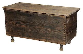 Scarce Early Virginia Yellow Pine Chest