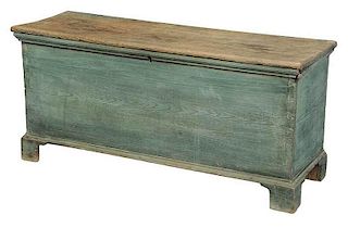 Southern Chippendale Green Painted Chest