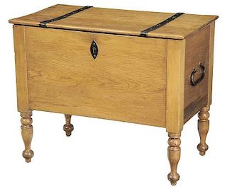 Federal Lift Top Blanket Chest with Iron Mounts