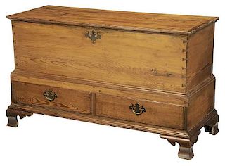 Southern Yellow Pine Chippendale Blanket Chest