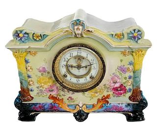 Bonn Porcelain Ansonia Mantle Clock