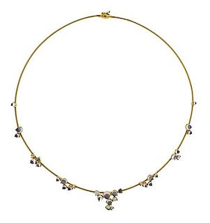 Paul Morelli Moonstone Diamond 18k Gold Necklace