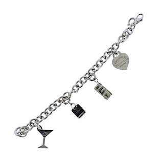 Tiffany &amp; Co Silver Charm Bracelet
