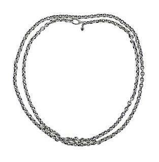 David Yurman Silver Chain Necklace