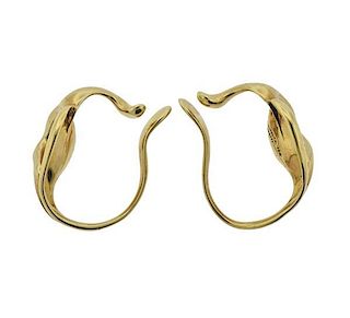 Tiffany &amp; Co Peretti 18k Gold Cuff Earrings
