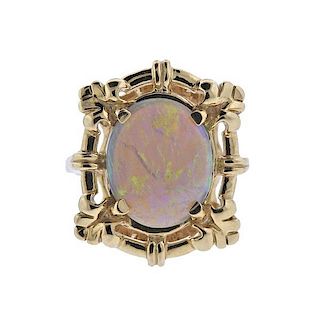 14k Gold Opal Ring