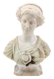 * Giuseppe Bessi, (Italian, 1857-1922), Bust of a Lady