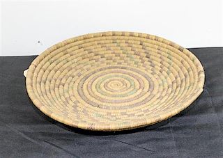 A Native American Basket Diameter 20 1/2 inches.