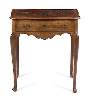 A Queen Anne Dressing Table Height 30 1/4 x width 27 1/2 x depth 15 1/4 inches.