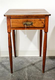 An American Work Table Height 29 3/4 x width 19 3/4 x depth 19 1/4 inches.