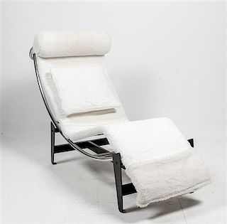 A Chaise After Le Corbusier Length 58 inches.