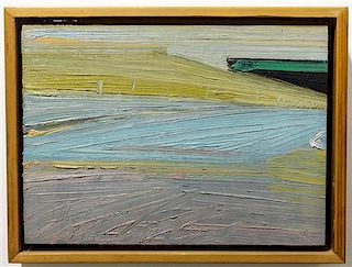 Richard Sheehan, (American, 1953-2006), Study for Grey Bridge, 1987