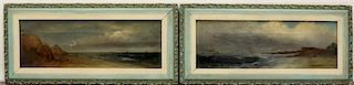 Nelli Stem, (19th century), Seascapes, 1889 (a pair of works)