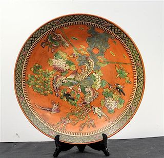 A Chinese Porcelain Charger Diameter 18 inches.