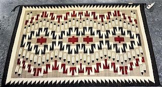 * A Navajo Wool Rug 5 feet x 3 feet 4 inches.