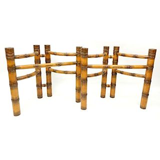 Mid Century McGuire Style Faux Bamboo Table Base