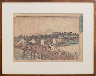 ANDO HIROSHIGE (1797-1858): NIHON-BASHI BRIDGE