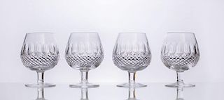 EIGHT WATERFORD CRYSTAL BRANDY SNIFFERS