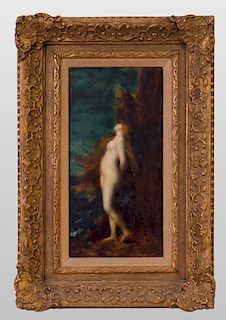 JEAN JACQUES HENNER (1829-1905): LONG HAIRED NUDE
