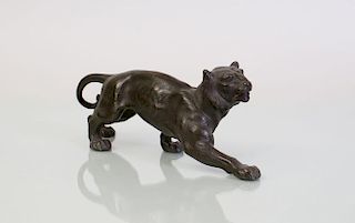 ITALIAN BRONZE MODEL OF A PANTHER