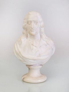 MARBLE BUST OF VOLTAIRE