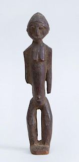 AFRICAN STYLE CARVED WOOD DORGON MALE FIGURE