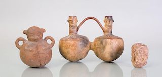 THREE PRE-COLUMBIAN STYLE POTTERY VESSELS