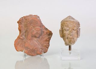 TWO POTTERY FRAGMENTS