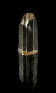 A Rock Crystal Seal Stamp, Height 1 5/8 inches.