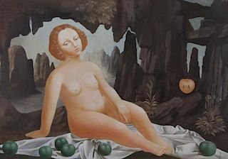 GORENSTEIN, Alexander. Oil on Canvas. "Eva" 1993.