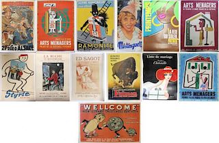 Lot of 13 Original Lithograph Posters.